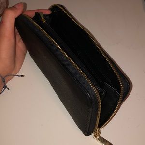 black leather wallet